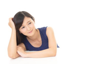 Rahat, güzel genç bayan..