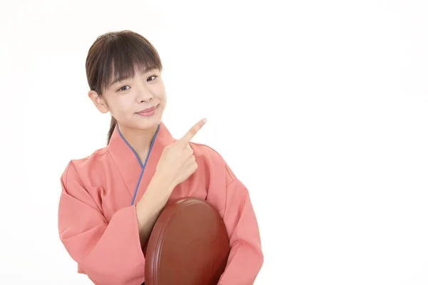 Japanese Restaurant Waitress — Stock Photo, Image