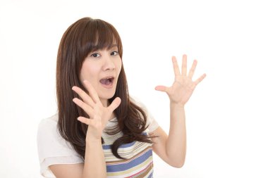 Önlük şaşırttı Asyalı kadın