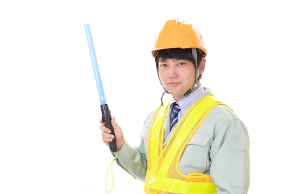Worker Who Guide Someone Direction — Stock Photo, Image