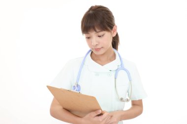 kadın hemşire portresi