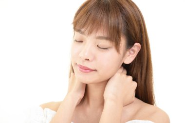 Rahat, güzel genç bayan..