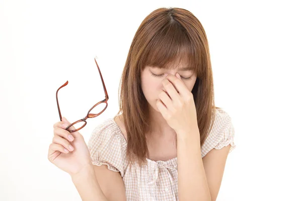 Göz yorgunluğu kadınla