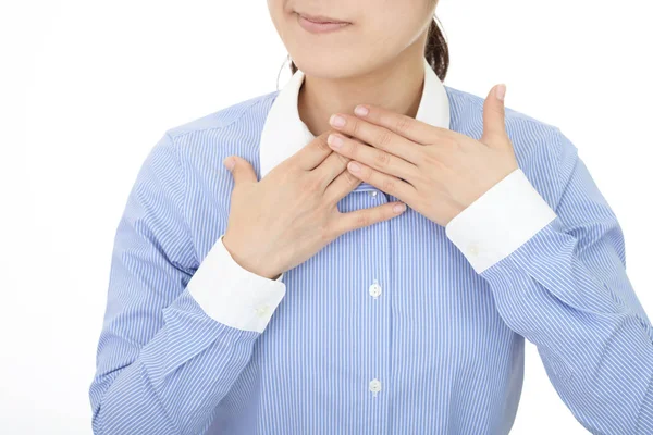 Mujer Con Resfriado Fuerte — Foto de Stock