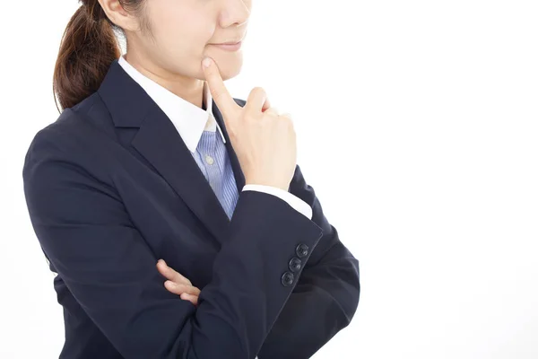 Retrato Mujer Negocios Que Incómoda —  Fotos de Stock