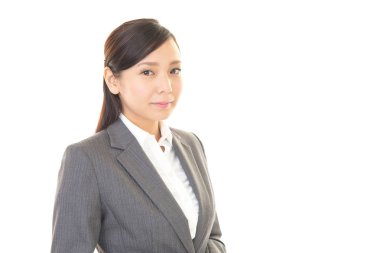 Genç bir iş kadınının portresi