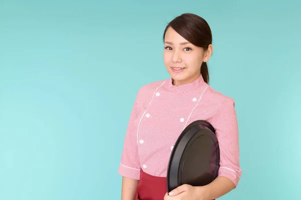 Portrait Asian Waitress — Stock Photo, Image