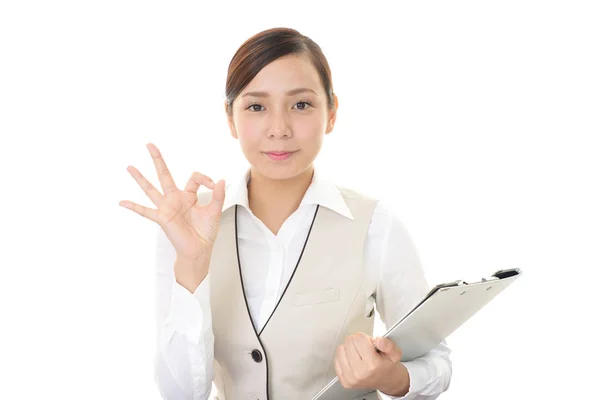 Business Woman Enjoying Success — Stock Photo, Image