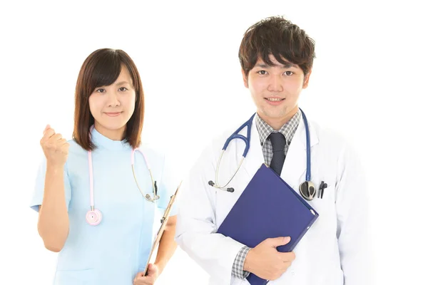 Lächelnd Asiatisches Medizinisches Personal — Stockfoto