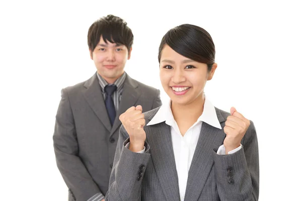 Empresário Sorridente Mulher Negócios — Fotografia de Stock