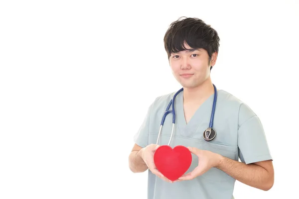 Sorrindo Asiático Médico — Fotografia de Stock