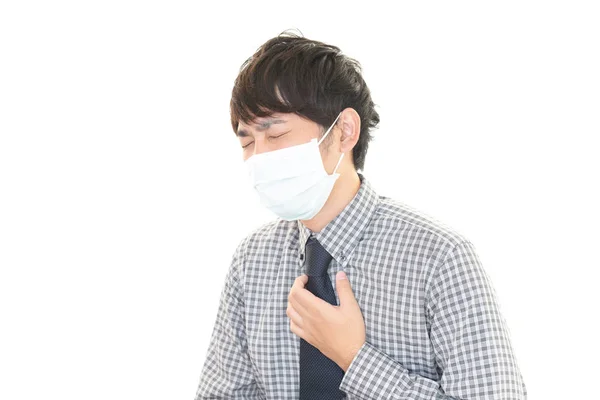 Man Bad Condition Having Flu — Stock Photo, Image