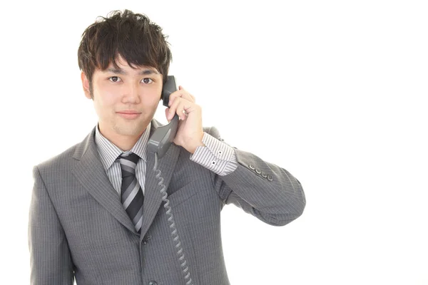 Businessman Phone — Stock Photo, Image