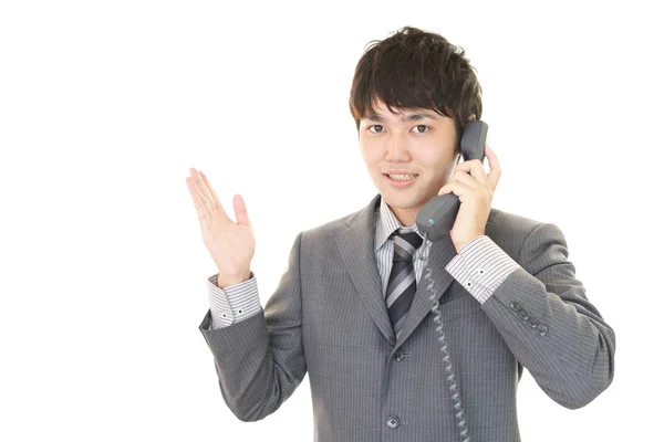 Businessman Phone — Stock Photo, Image