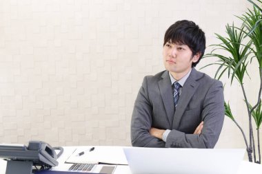 Asyalı bir işadamının portresi