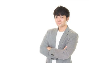 Yakışıklı bir adamın portresi.