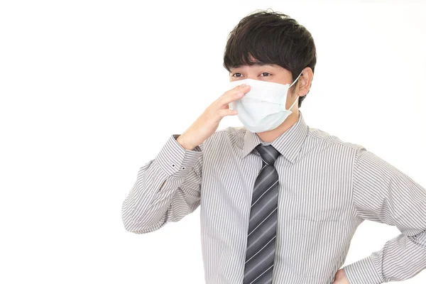 Man Bad Condition Having Flu — Stock Photo, Image