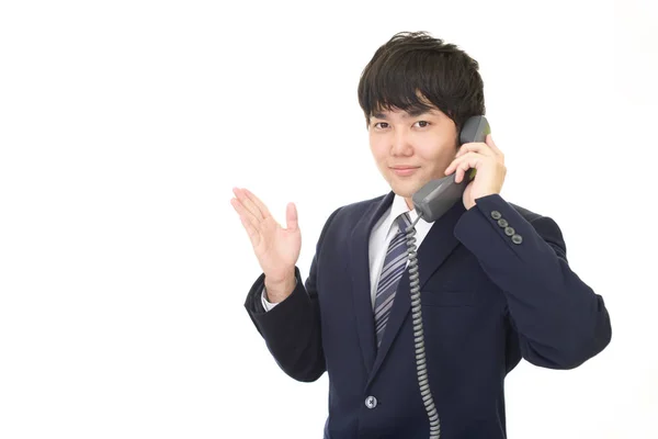 Businessman Phone — Stock Photo, Image