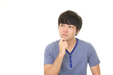 Huzursuz görünen adam portresi