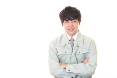 Asyalı bir işçinin portresi