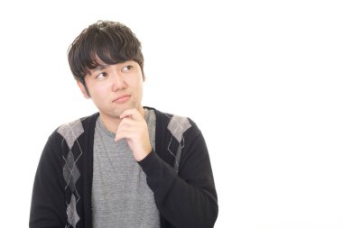 Huzursuz görünen adam portresi