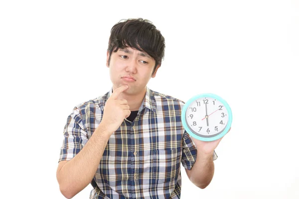 Portrait Man Shocked Facial Expression — Stock Photo, Image