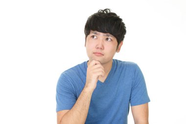 Huzursuz görünen adam portresi