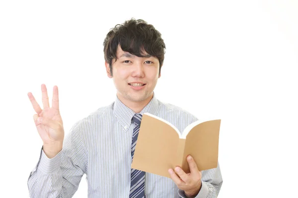 Businessman Who Checks Schedule — Stock Photo, Image