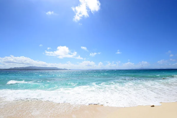 Imagem Uma Bela Praia Okinawa — Fotografia de Stock