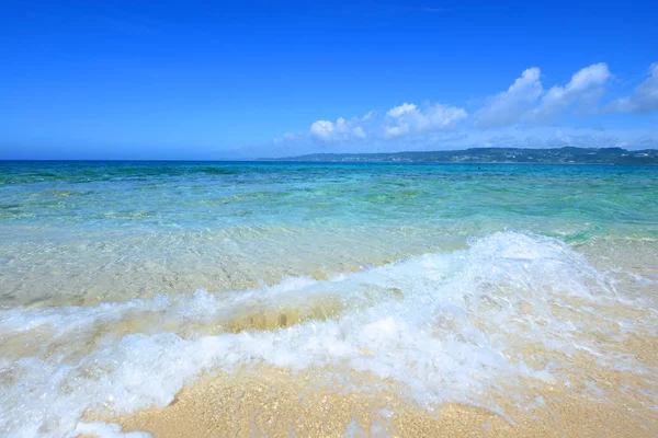 Imagem Uma Bela Praia Okinawa — Fotografia de Stock