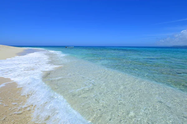 Imagem Uma Bela Praia Okinawa — Fotografia de Stock