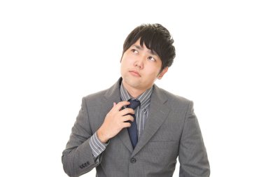 Asya işadamı yorgun ve stresli hissediyor