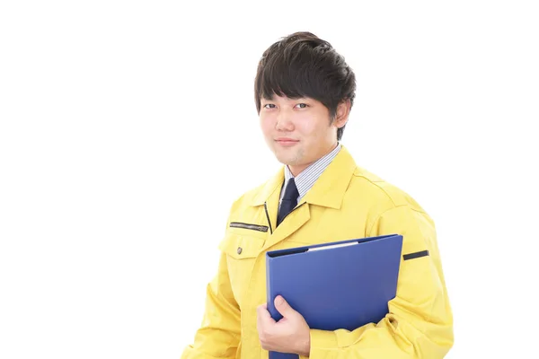 Portrait Asian Worker — Stock Photo, Image