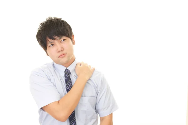 Businessman Who Has Shoulder Pain — Stock Photo, Image