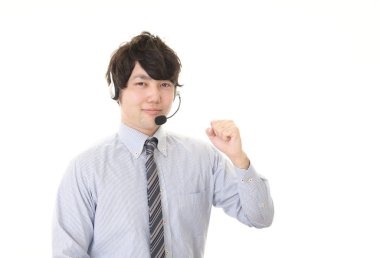 Çalışmaktan zevk alan operatör.