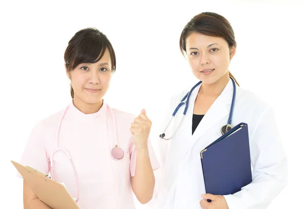 Asiatische Arzt Und Krankenschwester — Stockfoto