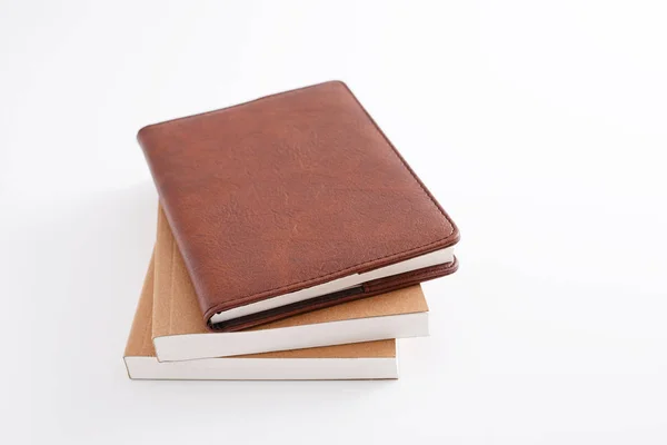 Notebooks Geïsoleerd Witte Achtergrond — Stockfoto