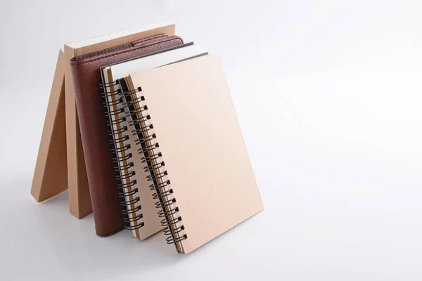 Notebooks Geïsoleerd Witte Achtergrond — Stockfoto