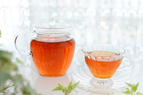 Cup Tea Pot — Stock Photo, Image