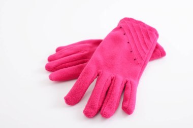 Beyaz arka plan üzerinde izole şık eldiven