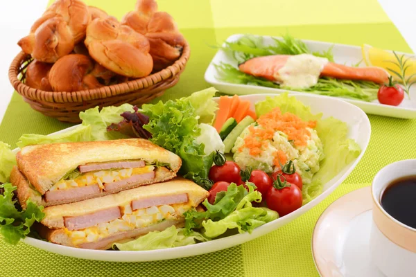 Healthy Tasty Breakfast Dining Table — Stock Photo, Image