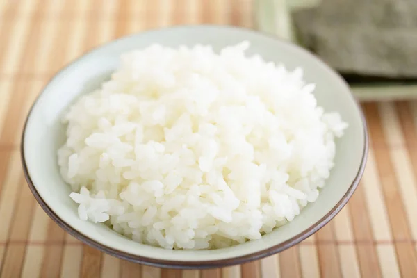 Misku Rýže Japonské Sušené Mořské Řasy — Stock fotografie