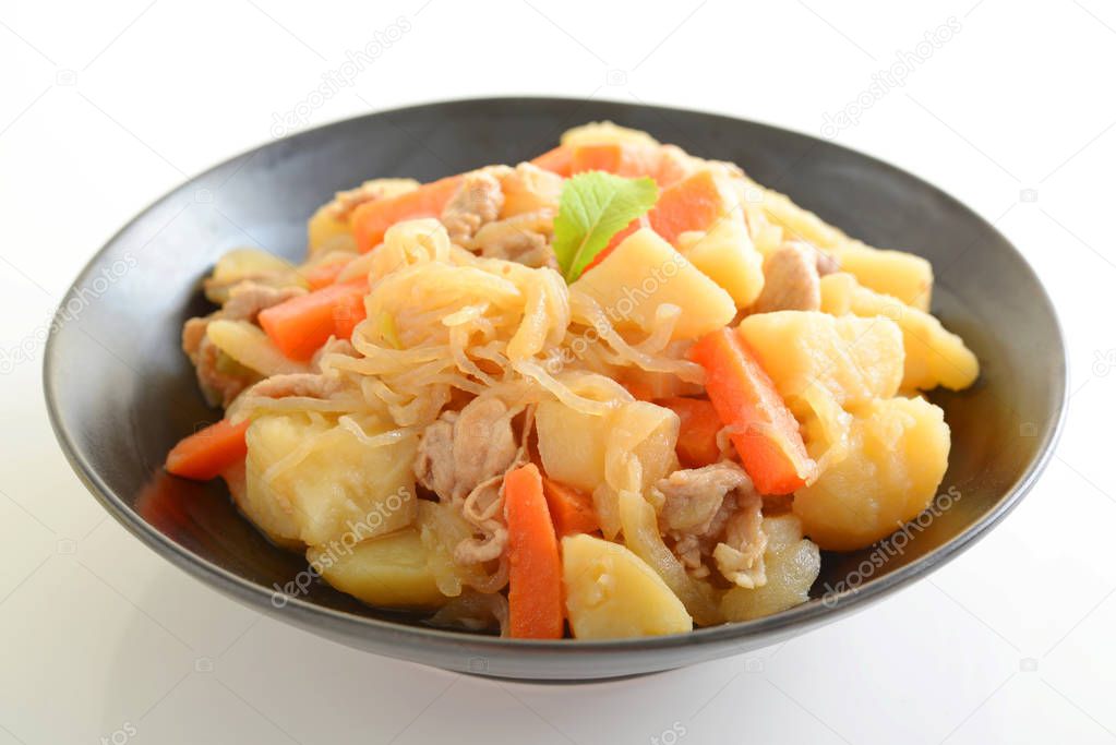 Japanese meat and potato stew