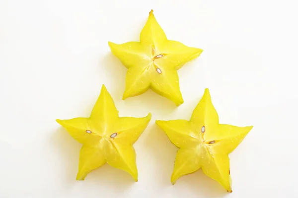 Sliced Fresh Star Fruit — Stock fotografie