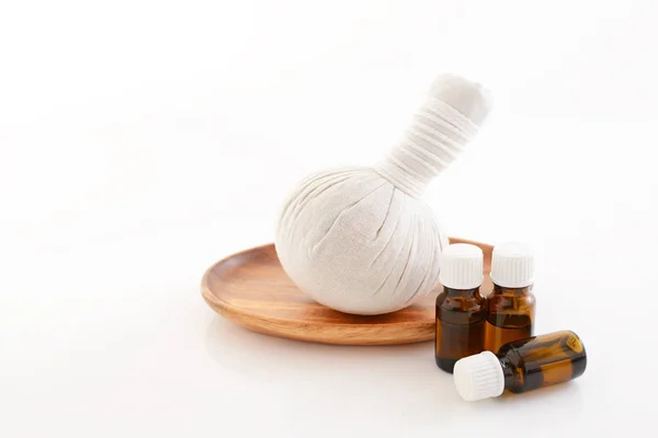 Herbal compress ball with essential oils