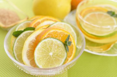 Bir fincan çay narenciye ile