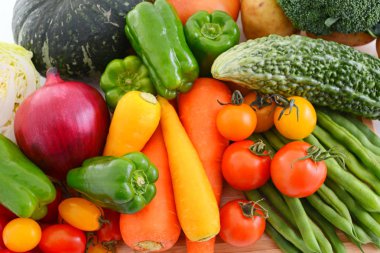 Taze organik sebze çeşitli