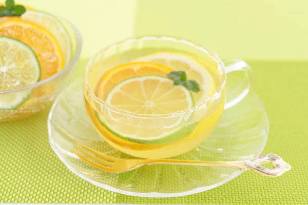 Чашку Лимонного Чая — стоковое фото