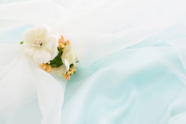 Kumaş doku arka plan detayını yakın çekim