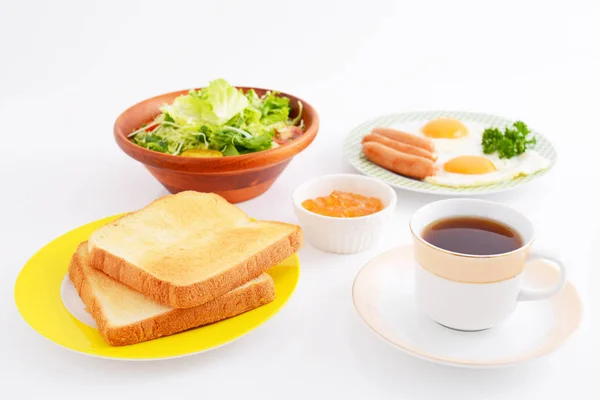 Fräsch Och Välsmakande Frukost — Stockfoto